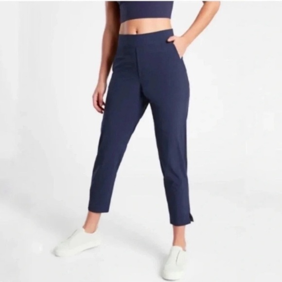 Athleta Brooklyn Ankle Pant in Navy Blue Size 4 - Picture 1 of 11